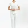 Đồng phục kỹ thuật viên spa dưỡng sinh TTSPAKTV1 màu trắng