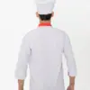 Sau đồng phục bếp khách sạn TTKSADBKS1B màu trắng phối cam