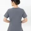 Mặt sau đồng phục kỹ thuật viên spa TTSPAKTV3 màu xám
