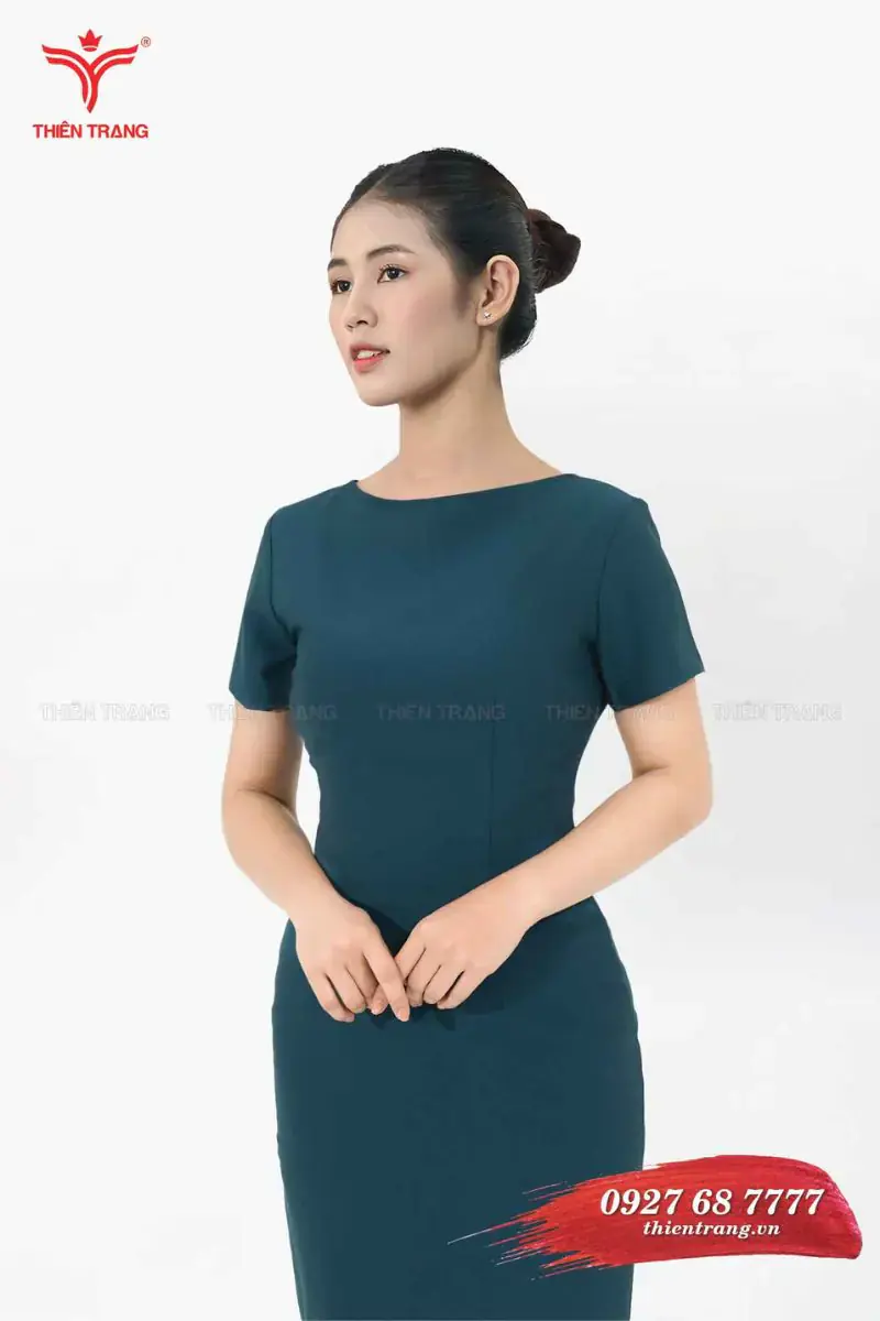 May đồng phục đầm suông khách sạn sang trọng nhất hiện nay