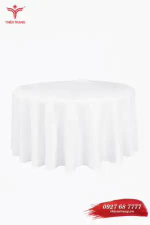 Khăn trải bàn ăn nhà hàng TTNHAKTB1 màu trắng