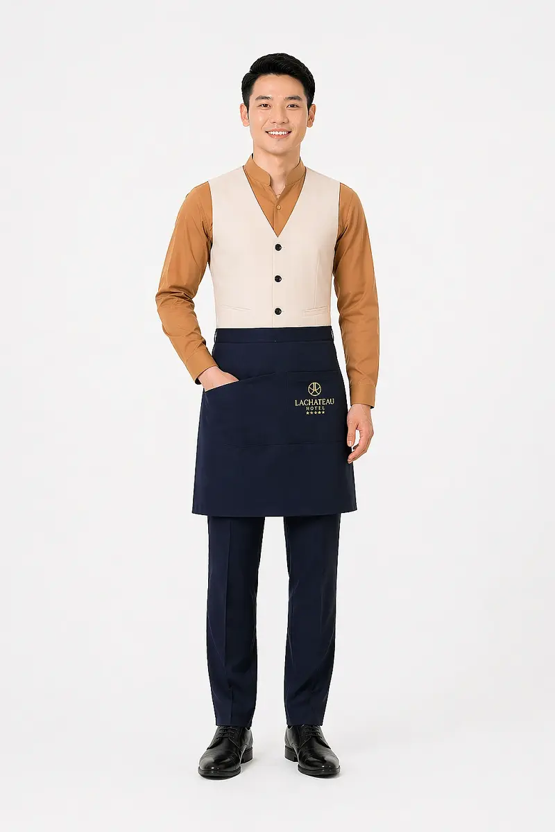 Đồng Phục Phục Vụ sơ mi, ghi lê Khách Sạn LaChateau nam