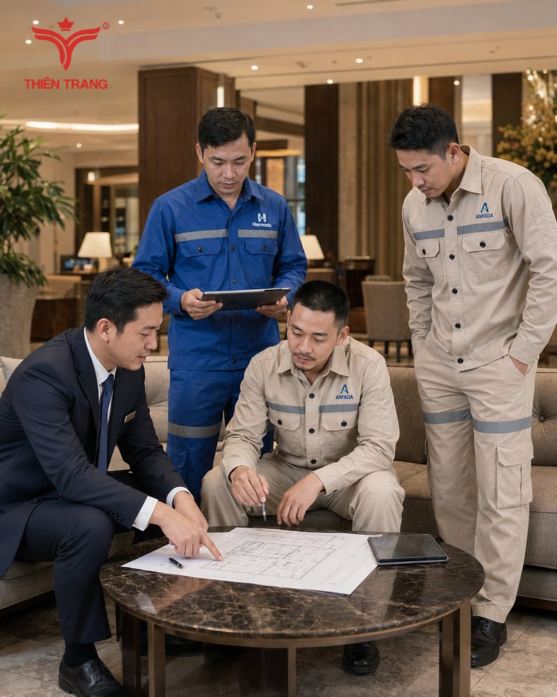 Đồng Phục Kỹ Thuật Khách Sạn The Harmonia Hotel