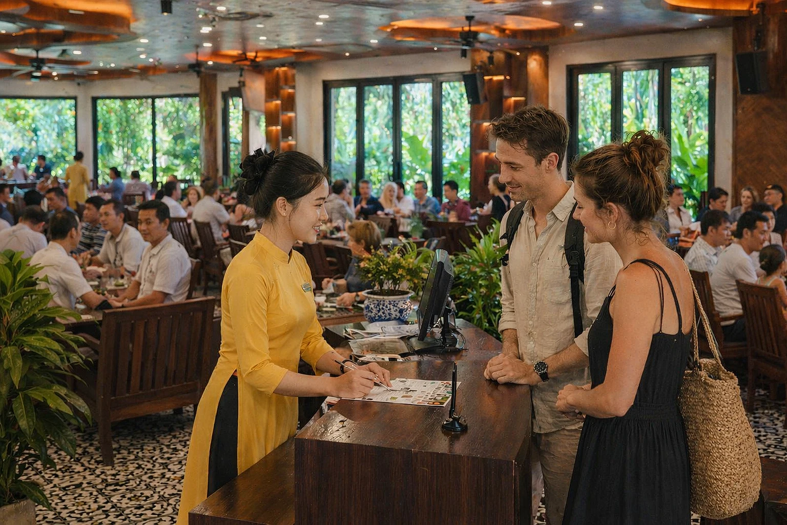 Đồng Phục Lễ Tân Khách Sạn Sohaco Hostel & Restaurant Tam Coc
