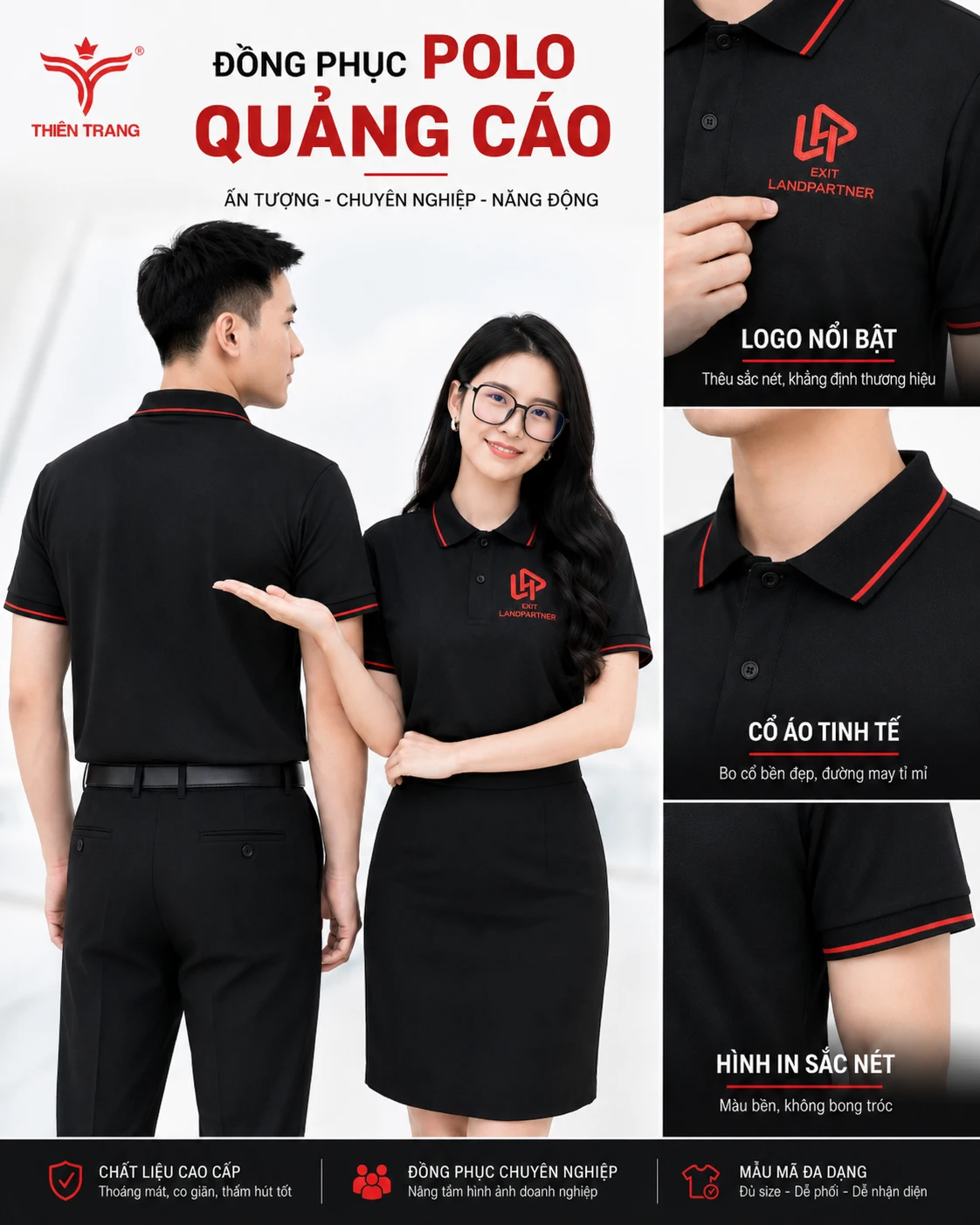 Áo polo doanh nghiệp cao cấp