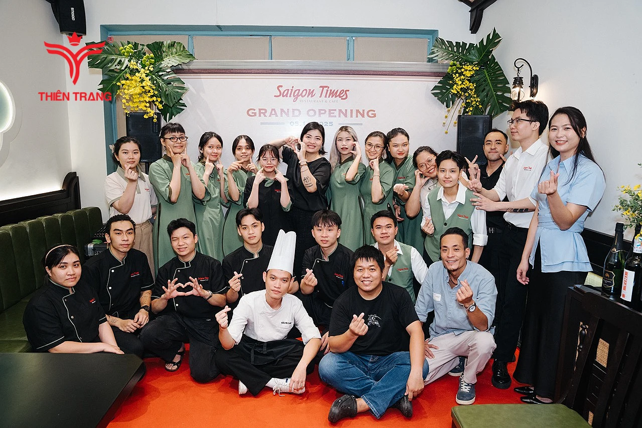 Đồng Phục Lễ Tân Nhà Hàng Saigontimes