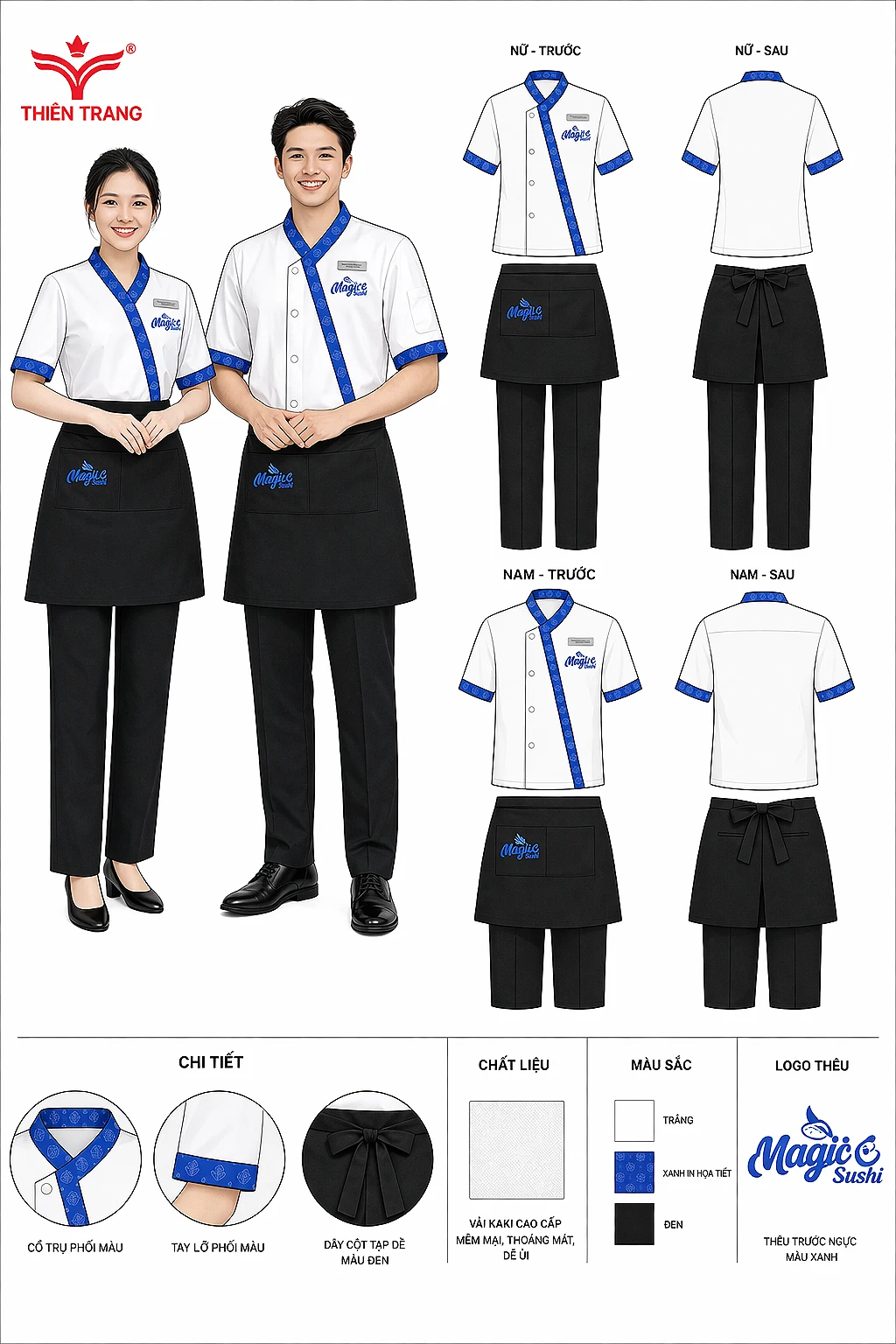 Đồng phục samue tại NAGI SUSHI CORPORATION