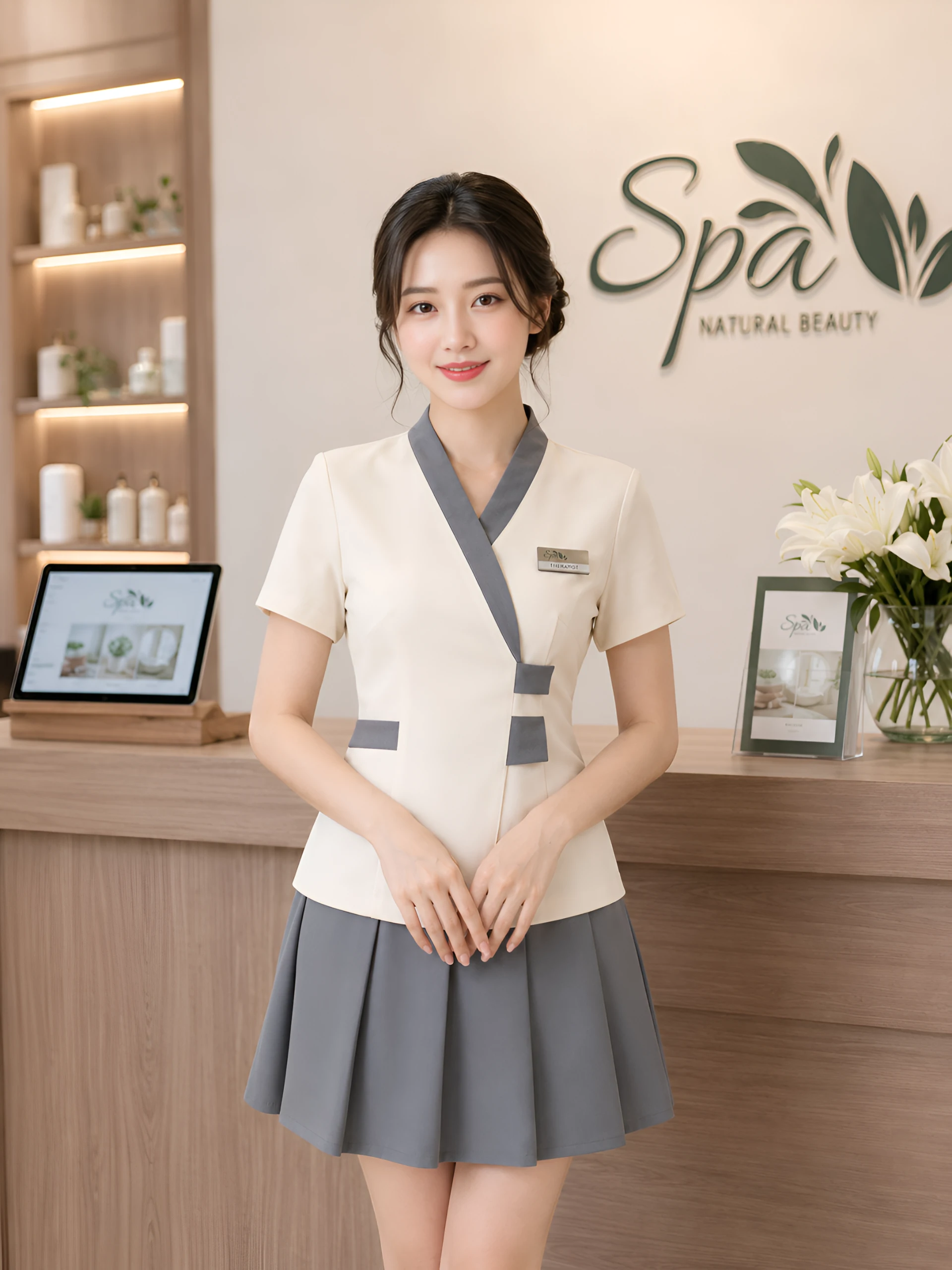 Đồng phục áo Vest lễ tân spa