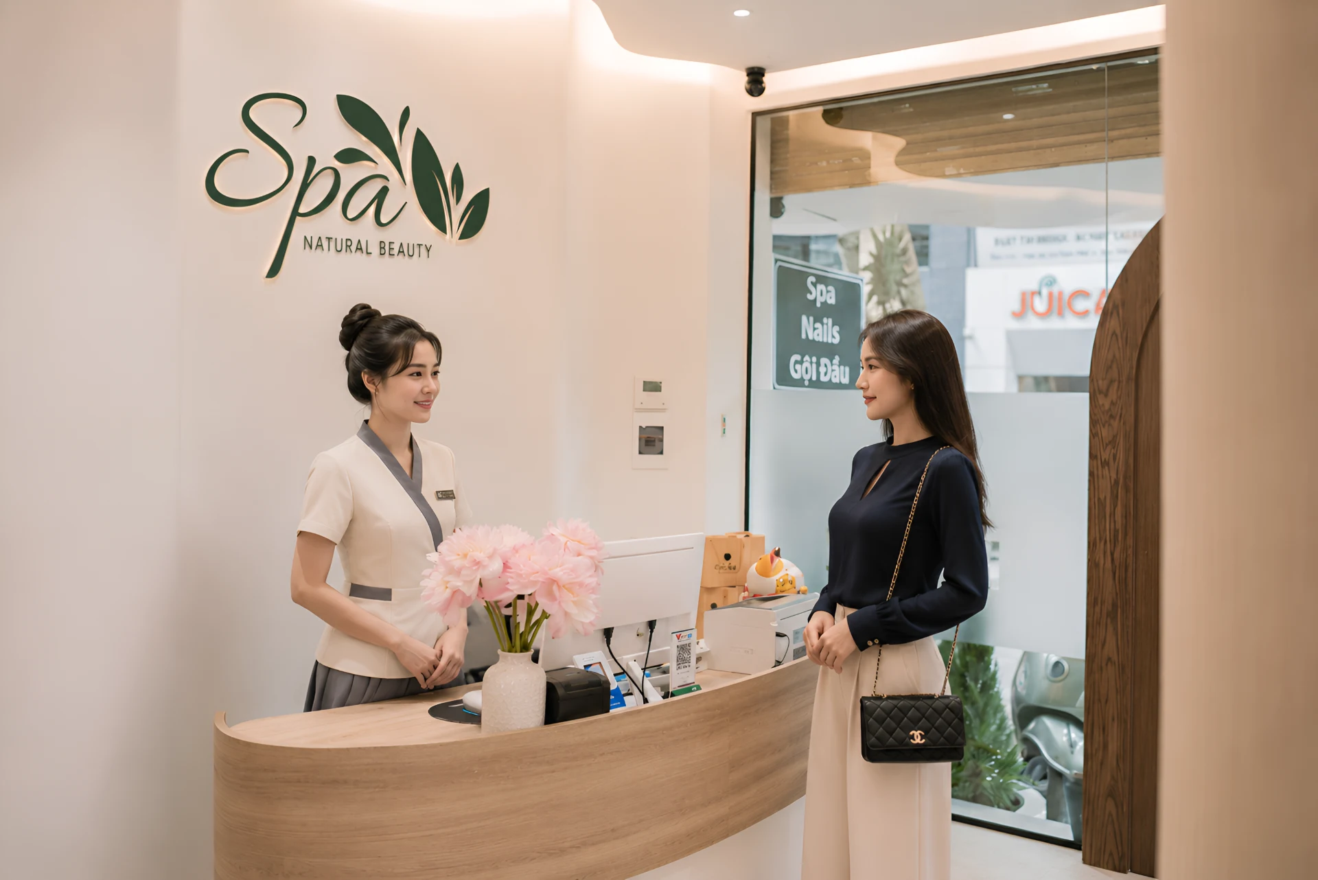Đồng phục áo Vest lễ tân spa