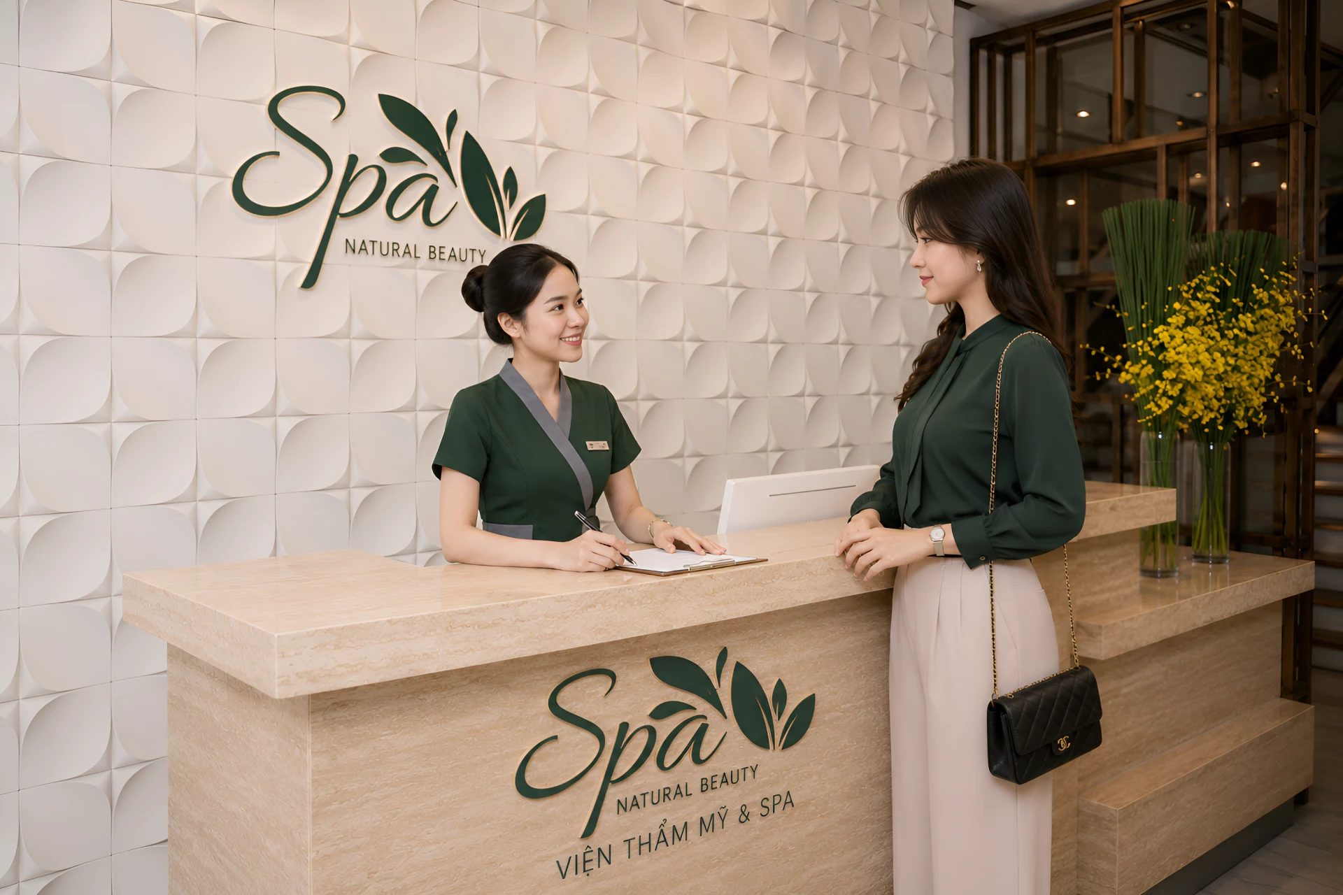 Đồng phục áo Vest lễ tân spa