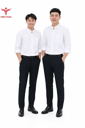 Alternative view of Áo sơ mi công sở nam TTDNGASMDNM53 màu xanh dương nhạt