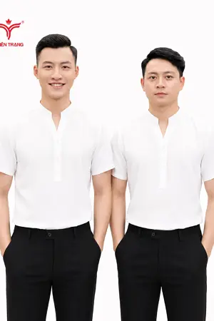 Áo sơ mi công sở ngắn tay nam TTDNGASMDNM5 xanh dương