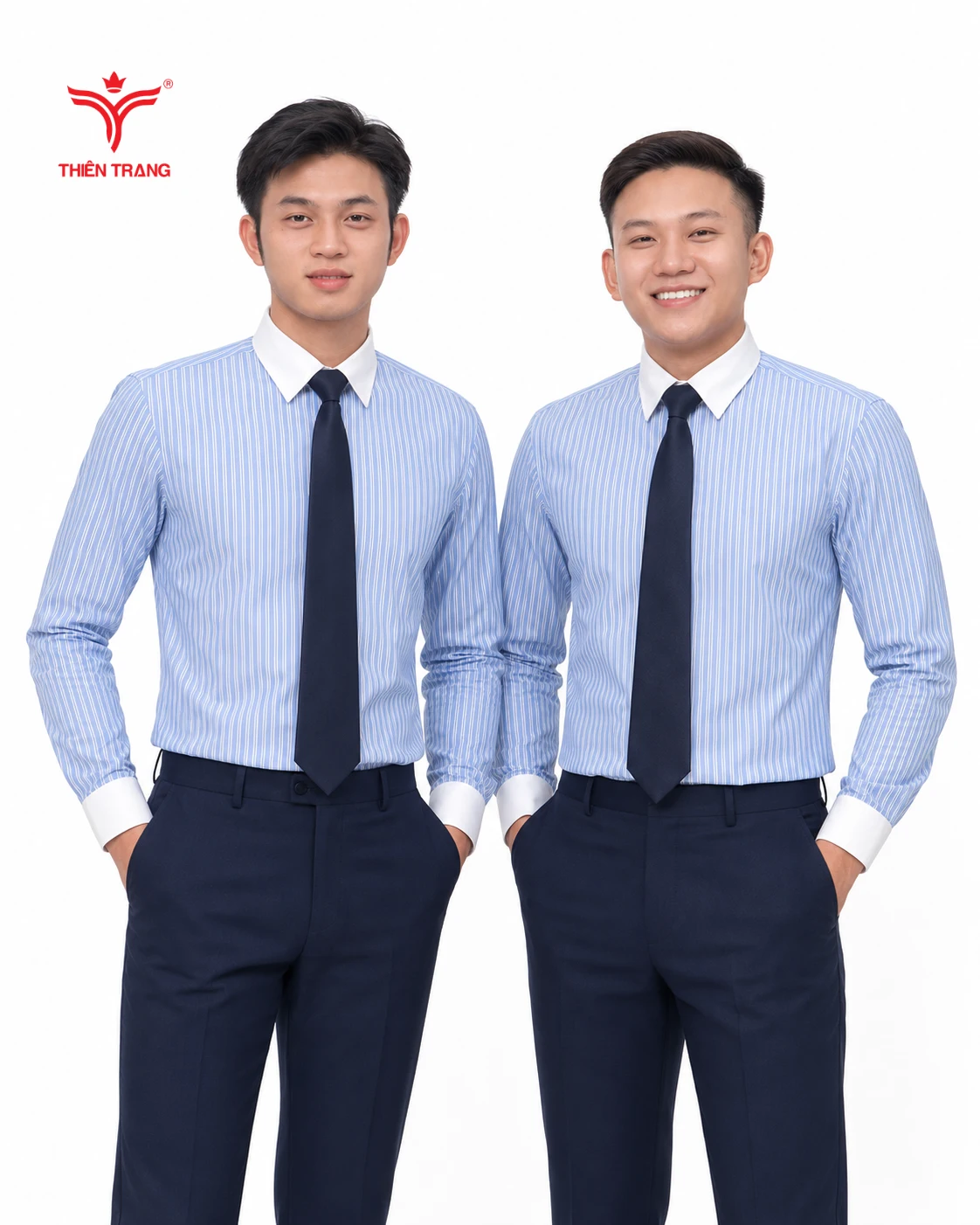 Áo sơ mi nam kẻ sọc tay dài