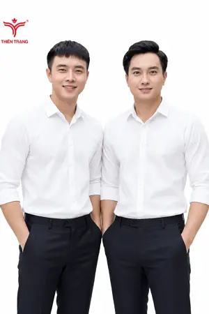Đồng phục sơ mi nam trắng công sở
