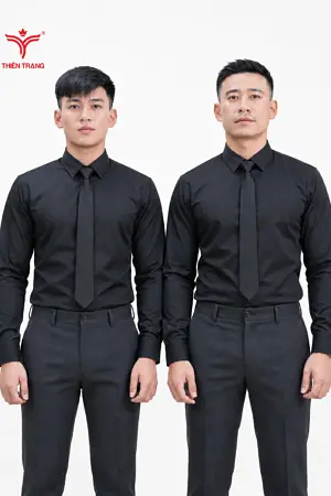 Áo sơ mi công sở nam TTDNGASMDNM2 màu đen