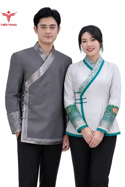 Đồng phục phục vụ giao lĩnh trường y nhà hàng hoa