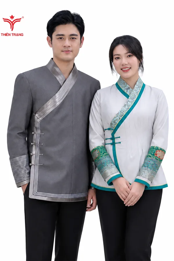 Đồng phục phục vụ giao lĩnh trường y nhà hàng hoa