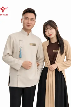 Đồng phục phục vụ nhà hàng áo tứ thân