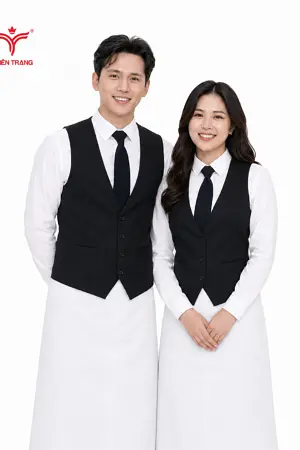 Đồng phục phục vụ nhà hàng TTNHAPVM9 màu cam