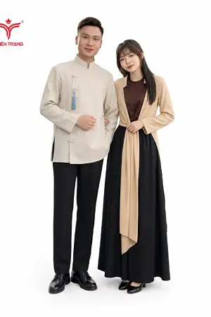 Alternative view of Đồng phục phục vụ nhà hàng áo tứ thân