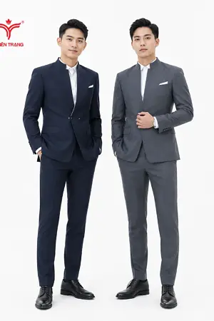 Alternative view of Đồng phục Vest nam TTDNGDPVM7 màu đỏ