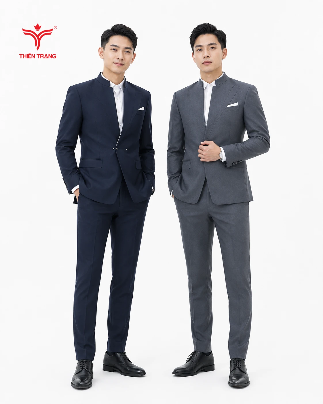 Đồng phục Vest nam cổ Mandarin - Ảnh 2