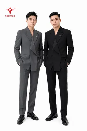 Alternative view of Đồng phục Vest nam TTDNGDPVM9 màu cam