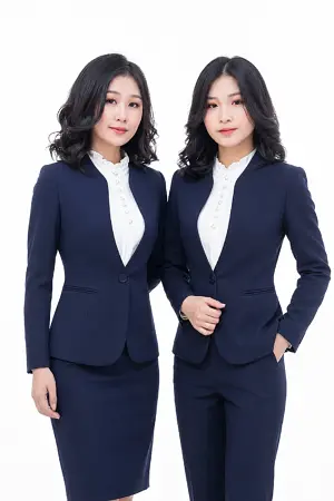 Đồng phục Vest nữ quản lý spa TTDNGDPV9 màu cam