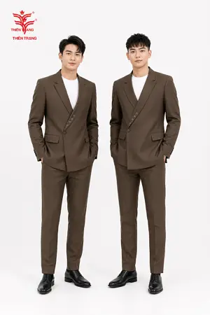 Alternative view of Đồng phục Vest nam TTDNGDPVM53 màu xanh dương nhạt