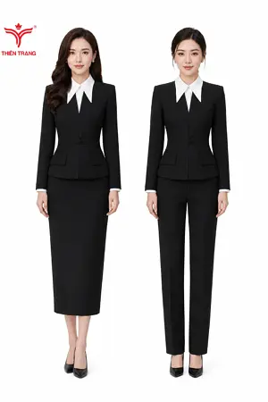 Alternative view of Đồng phục Vest nữ quản lý spa TTDNGDPV2 màu đen
