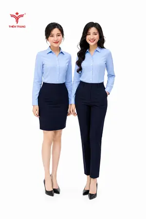 Alternative view of Đồng phục sơ mi nữ tư vấn viên spa TTDNGASM2 màu đen