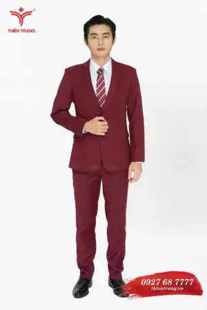 Đồng phục vest nam TTDNGDPVM7 màu đỏ