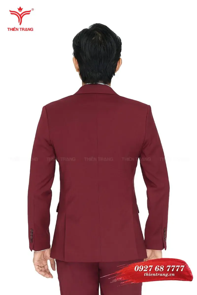 Sau đồng phục vest nam TTDNGDPVM7 màu đỏ