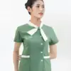 Chân dung đồng phục kỹ thuật viên spa ttspaktv12 màu bơ