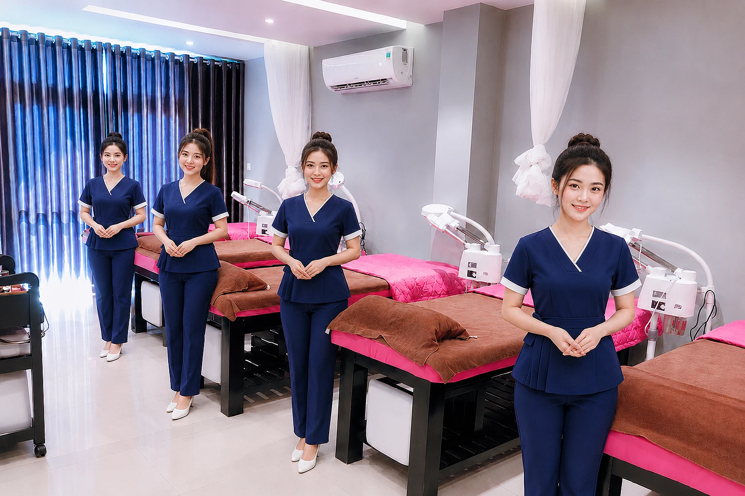Đồng phục kỹ thuật viên spa cao cấp - Ảnh 3
