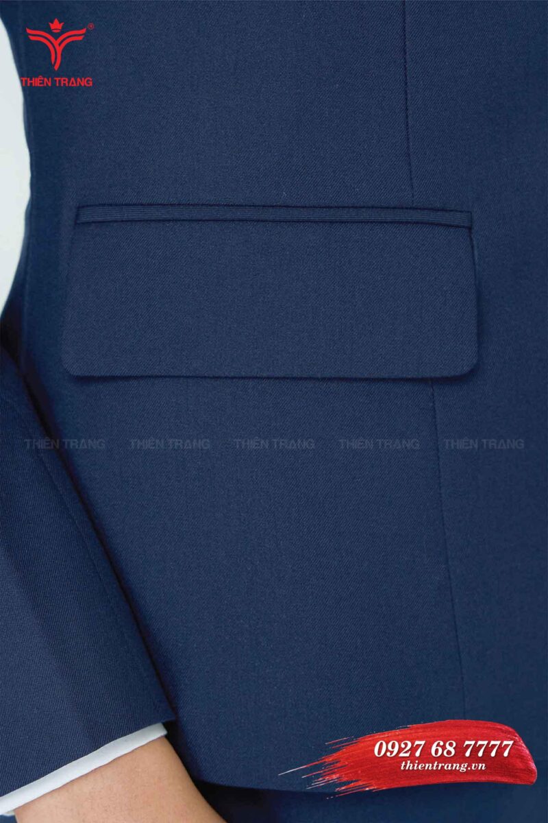 Túi đồng phục Vest nữ quản lý spa TTDNGDPV51 màu xanh dương đậm
