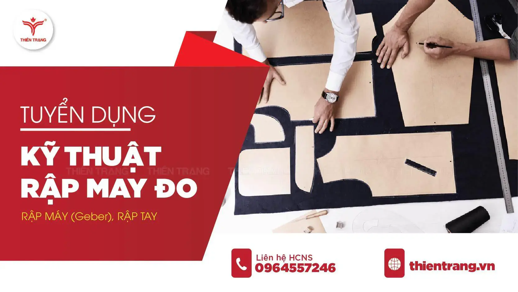 Tuyển dụng kỹ thuật rập may đo