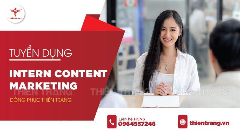 Tuyển dụng Intern Content Marketing