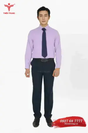 Áo sơ mi công sở nam TTDNGASMDNM4 màu tím