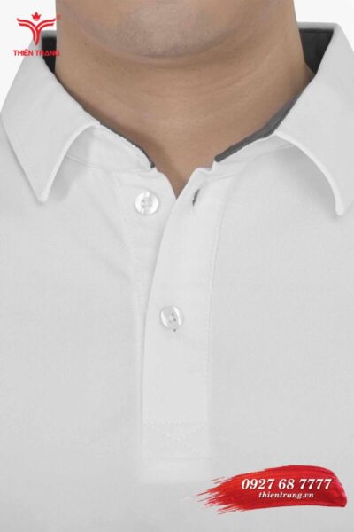 Chi tiết 1 áo thun công sở nam TTDNGATDNM1 màu trắng