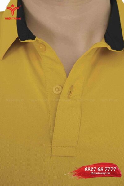 Chi tiết 1 áo thun công sở nam TTDNGATDNM10 màu vàng