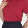 Chi tiết 2 áo thun công sở nữ TTDNGATDNWM7 màu đỏ