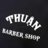 Áo sơ mi barber TTBBESMBB24 màu đen hoa văn
