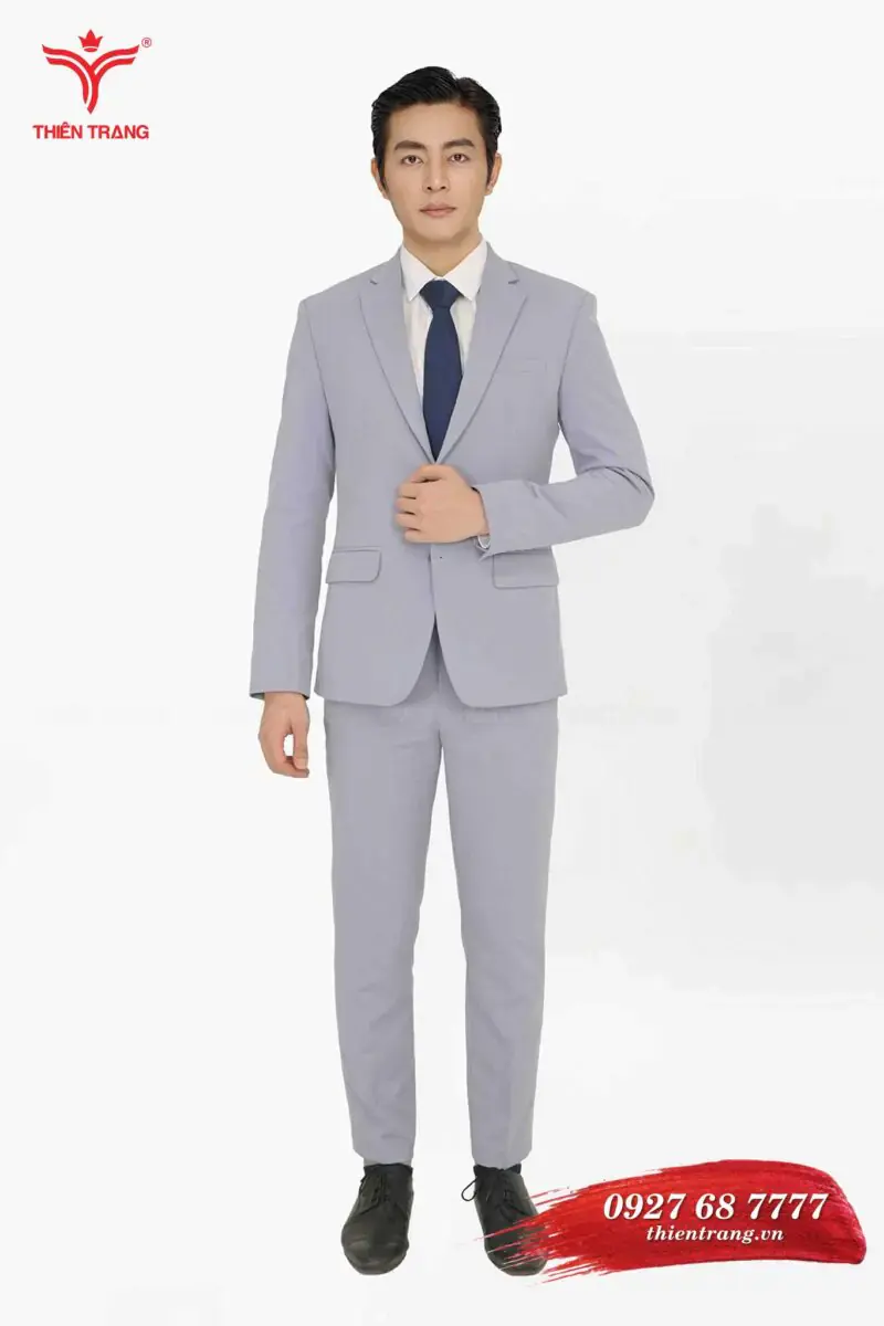 Đồng phục Vest nam TTDNGDPVM31 màu xám nhạt