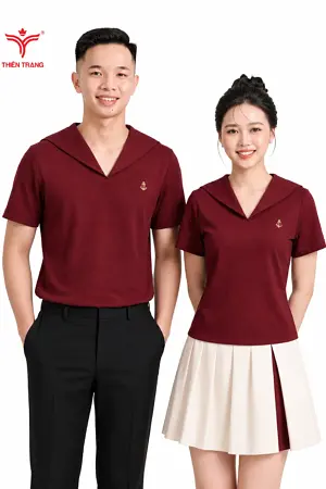 Áo thun công sở nữ TTDNGATDNWM6 xanh lá cây