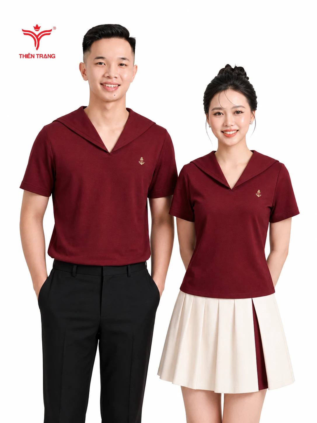 Áo thun công sở nữ TTDNGATDNWM6 xanh lá cây
