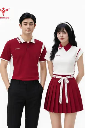 Áo thun công sở nam TTDNGATDNM7 màu đỏ