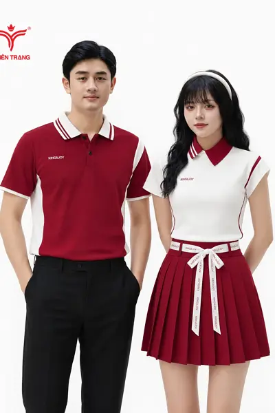 Áo thun công sở nam TTDNGATDNM7 màu đỏ