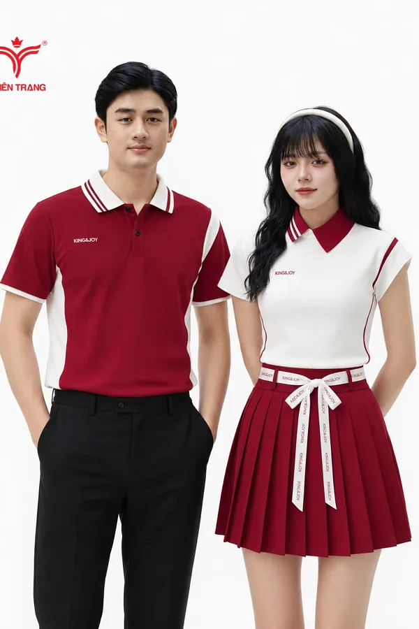 Áo thun công sở nam TTDNGATDNM7 màu đỏ