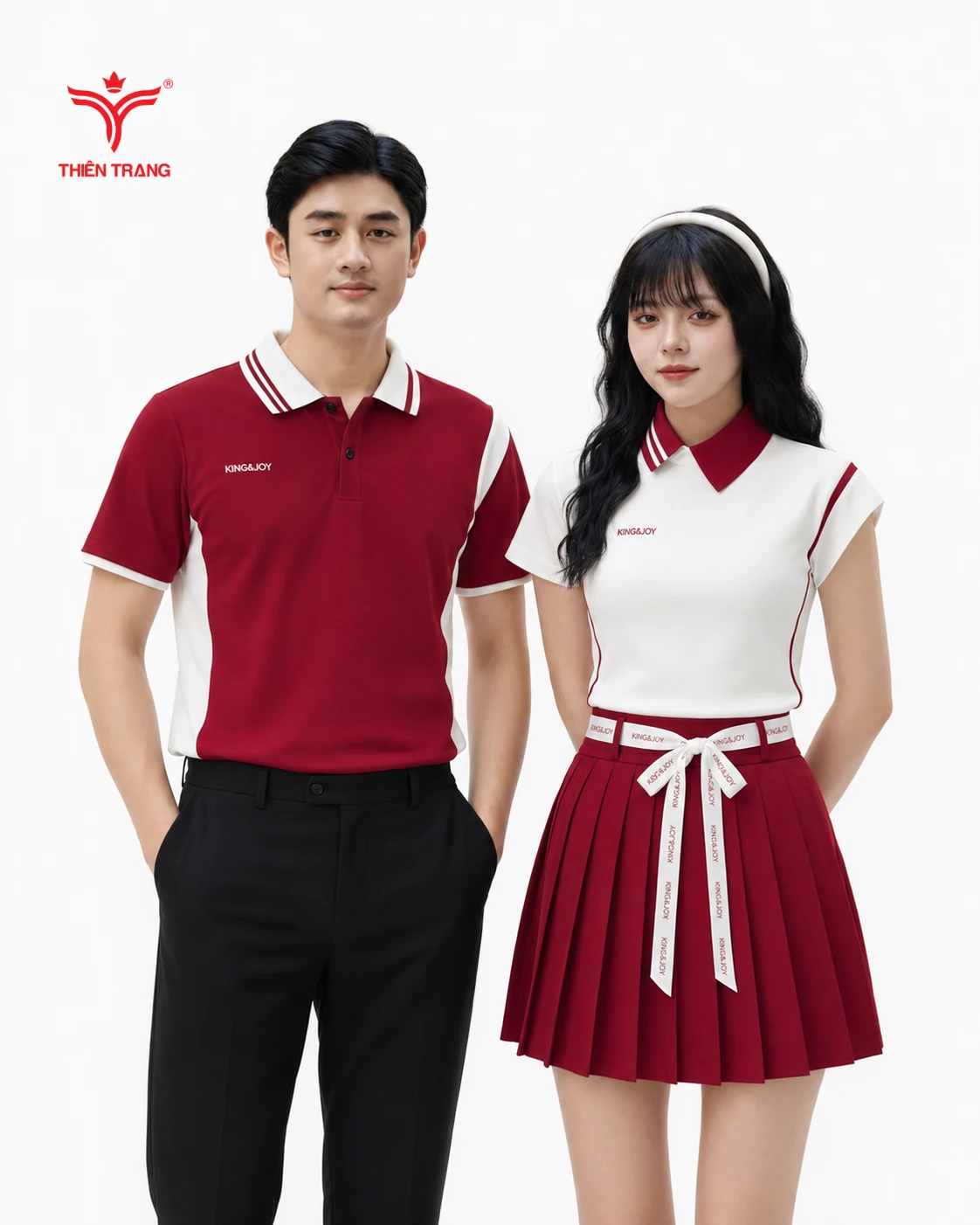 Áo thun công sở nam TTDNGATDNM7 màu đỏ